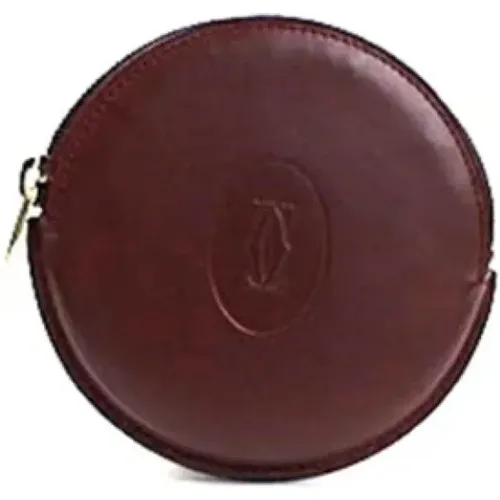 Pre-owned Leather wallets , female, Sizes: ONE SIZE - Cartier Vintage - Modalova