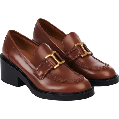 Marcie Heeled Moccasins , female, Sizes: 7 UK - Chloé - Modalova