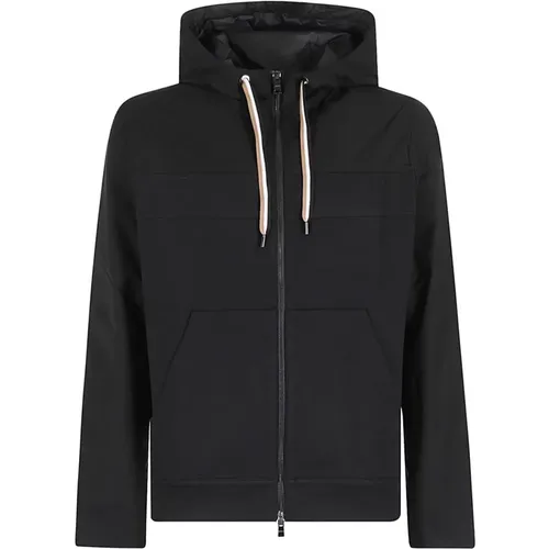 Baumwoll Full Zip Sweatshirt , Herren, Größe: 2XL - Hugo Boss - Modalova