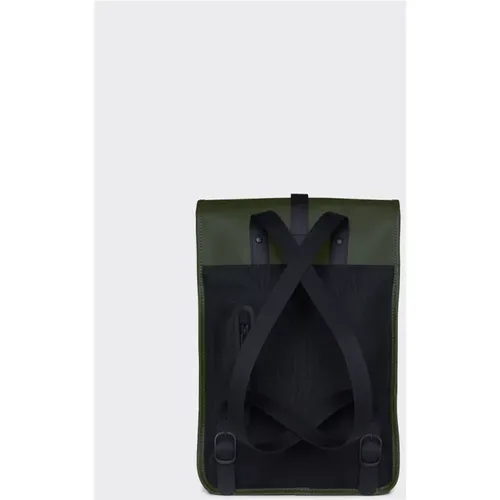 Rucksack Mini Grün - Wasserdichtes, Kompaktes Design , unisex, Größe: ONE Size - Rains - Modalova