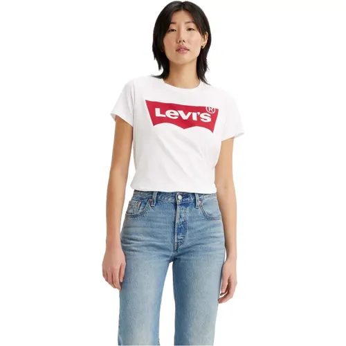 Levi's, T-Shirt The Perfect Tee Large Batwing Grap 0053 , Damen, Größe: L - Levis - Modalova