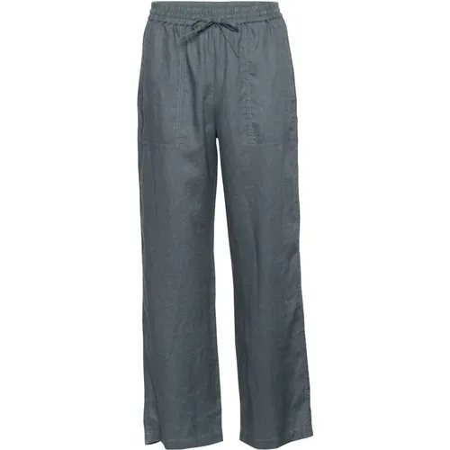 Turbulence Linen Trousers with Wide Elastic Waistband , female, Sizes: L, S, XL - Part Two - Modalova