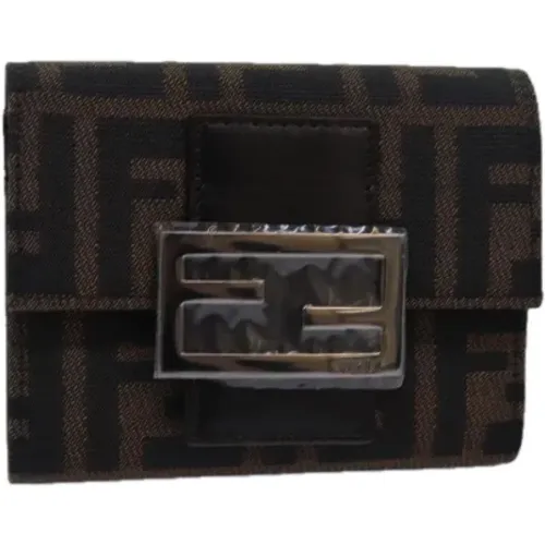 Pre-owned Canvas wallets , female, Sizes: ONE SIZE - Fendi Vintage - Modalova