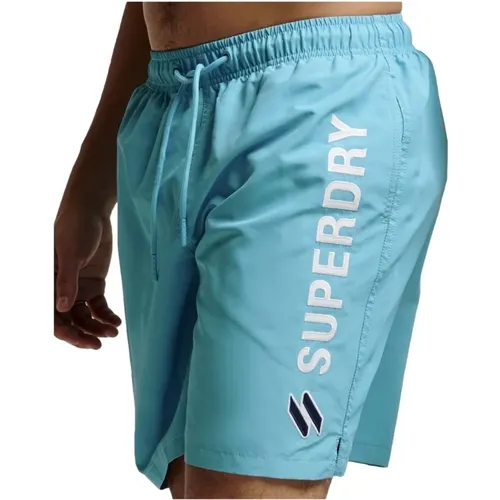 Code Applque 19Inch Swim Short Swimsuit , Herren, Größe: L - Superdry - Modalova