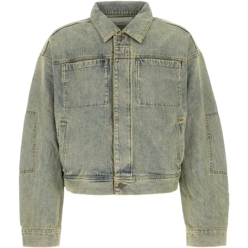 Sand Denim Jacke , Herren, Größe: S - ENTIRE STUDIOS - Modalova