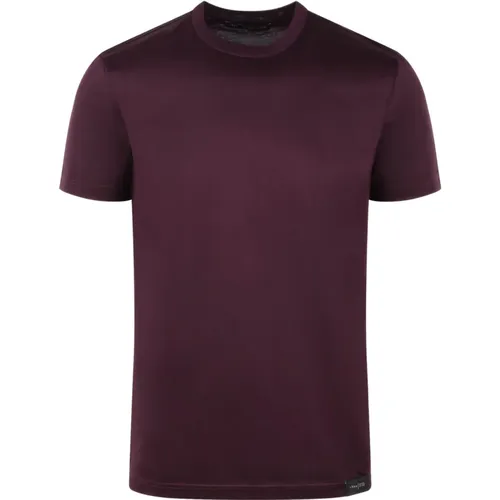 Jersey Cotton Slim T-Shirt , male, Sizes: 2XL, XL, 3XL, L - Low Brand - Modalova