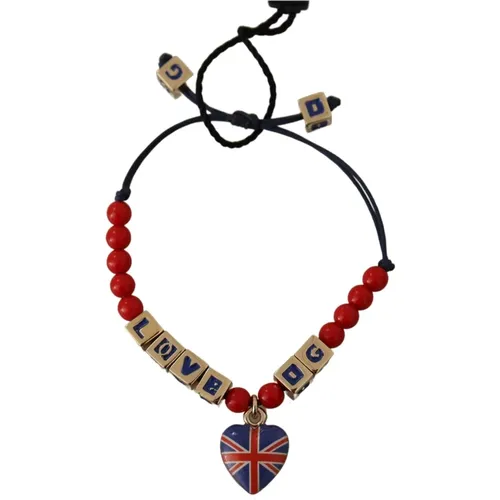 Blau Rotes Armband Schmuck , Damen, Größe: ONE Size - Dolce & Gabbana - Modalova