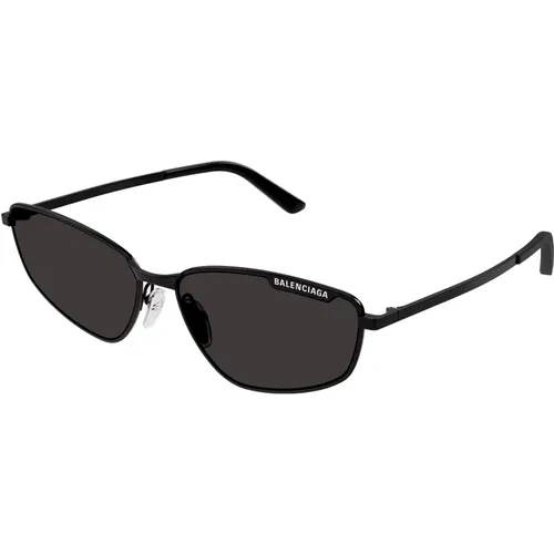 Schwarz/Graue Sonnenbrille Bb0277S , unisex, Größe: 60 MM - Balenciaga - Modalova