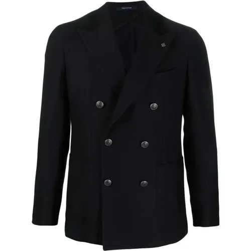 Schwarze Jacken für Männer , Herren, Größe: L - Tagliatore - Modalova