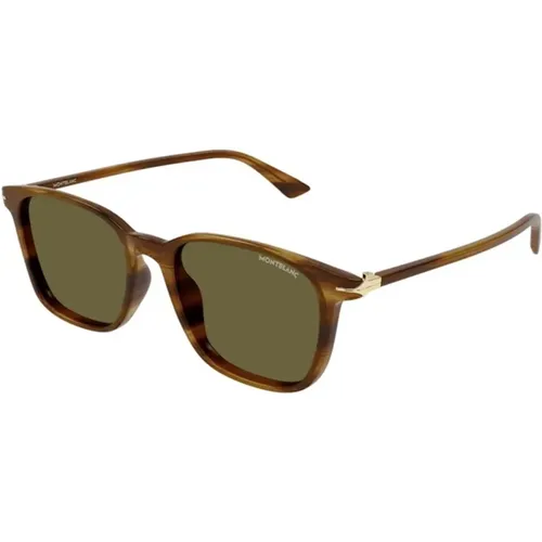 Frame Lens Sunglasses , unisex, Sizes: 52 MM - Montblanc - Modalova