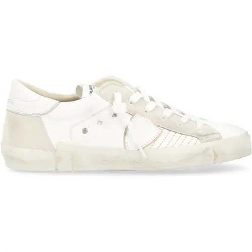 Herren Paris X Gebrauchter Weißer Sneaker , Herren, Größe: 40 EU - Philippe Model - Modalova