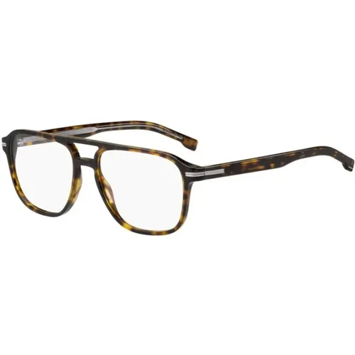 Classic Havana Frame Glasses , unisex, Sizes: 54 MM - Hugo Boss - Modalova
