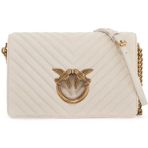 Chevron Quilted Love Click Tasche - pinko - Modalova