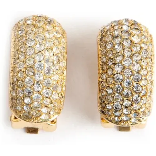 Pre-owned Rose Gold earrings , female, Sizes: ONE SIZE - Dior Vintage - Modalova