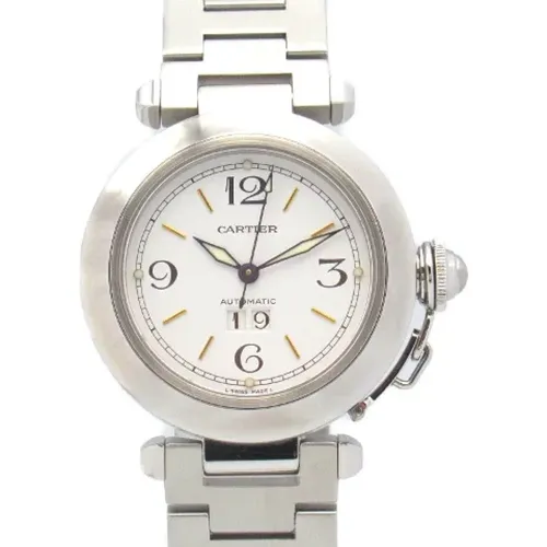 Pre-owned Stainless Steel watches , female, Sizes: ONE SIZE - Cartier Vintage - Modalova