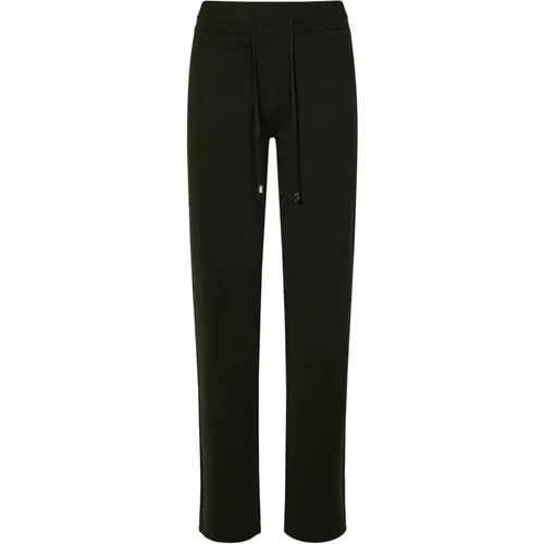 Grüne Cashmere Jogger Hose Malo - Malo - Modalova