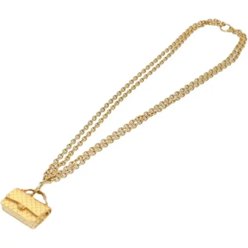 Pre-owned Metal necklaces , female, Sizes: ONE SIZE - Chanel Vintage - Modalova