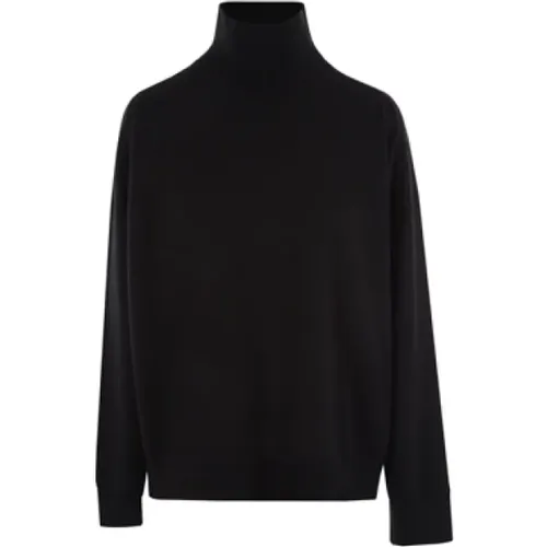 Wool Turtleneck with Tonal Embroidery , female, Sizes: M - Bottega Veneta - Modalova