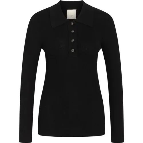 Eleganter Merinowoll-Polopullover , Damen, Größe: M - Heartmade - Modalova