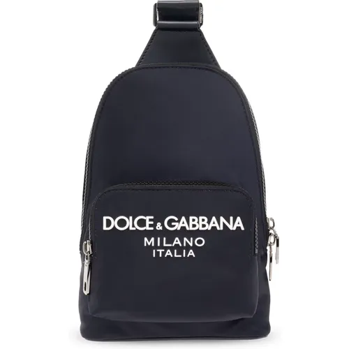 One-shoulder backpack , male, Sizes: ONE SIZE - Dolce & Gabbana - Modalova