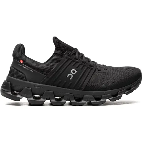 Schwarze Mesh-Sneakers , Herren, Größe: 44 1/2 EU - ON Running - Modalova