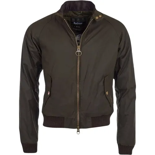 Steve McQueen International Merchant Waxed Jacket , male, Sizes: XL, 2XL - Barbour - Modalova