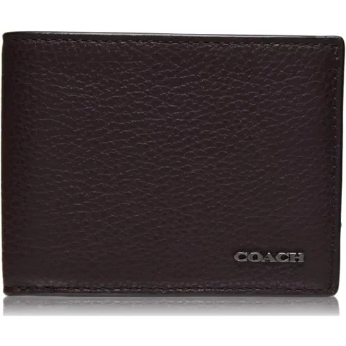 Oak Pebble Leather Bifold Wallet , female, Sizes: ONE SIZE - Coach - Modalova