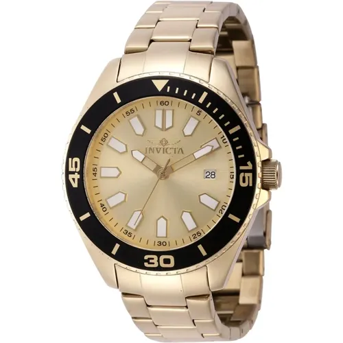 Pro Diver Quartz Watch - Gold Dial , male, Sizes: ONE SIZE - Invicta Watches - Modalova