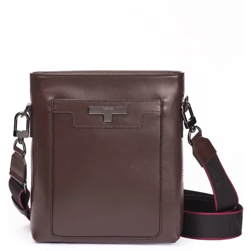 Stilvolle Crossbody-Tasche mit Metallpersonalisierung - Testoni - Modalova