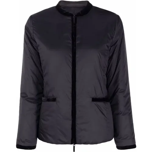 Schwarze gesteppte Bomberjacke , Damen, Größe: L - Emporio Armani - Modalova