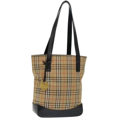 Pre-owned Canvas shoulder-bags , female, Sizes: ONE SIZE - Burberry Vintage - Modalova