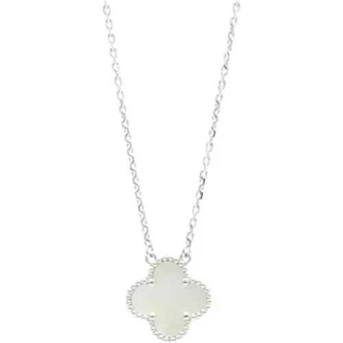 Pre-owned White Gold necklaces , female, Sizes: ONE SIZE - Van Cleef & Arpels Pre-owned - Modalova