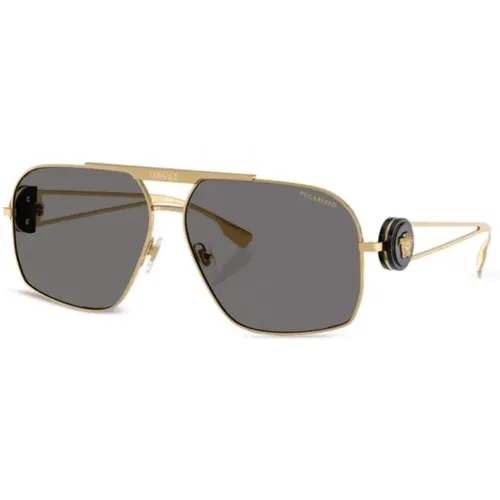Ve2269 100281 Sunglasses , male, Sizes: 62 MM - Versace - Modalova