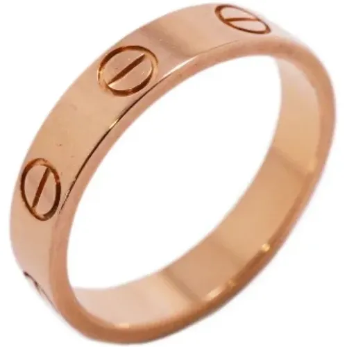 Pre-owned Rose Gold rings , female, Sizes: ONE SIZE - Cartier Vintage - Modalova