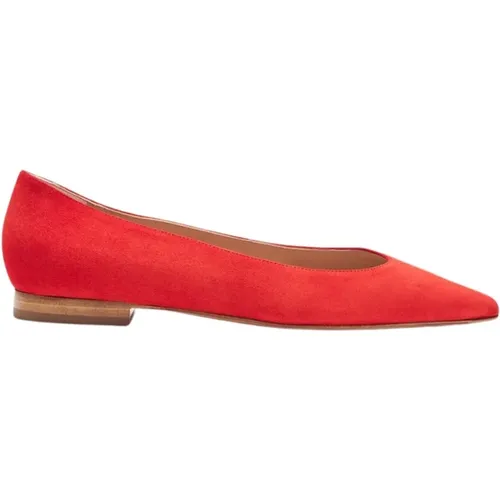 Rote Wildleder-Ballettschuhe - Scarosso - Modalova