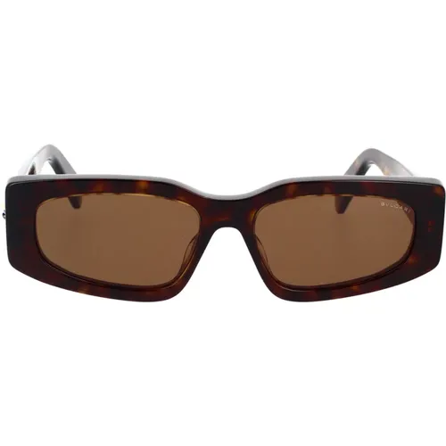 Geometric Shape Sunglasses with Lenses , unisex, Sizes: 54 MM - Bvlgari - Modalova