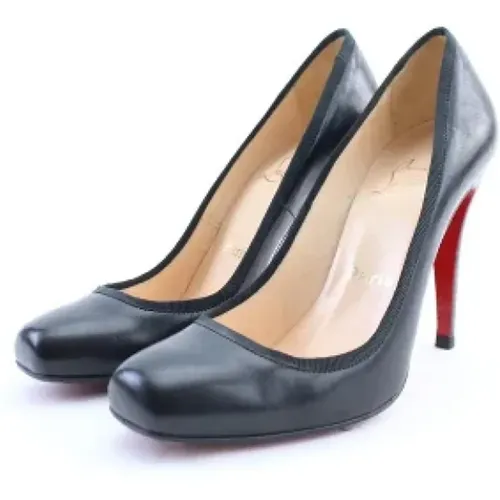 Pre-owned Fabric heels , female, Sizes: 4 1/2 UK - Christian Louboutin Pre-owned - Modalova