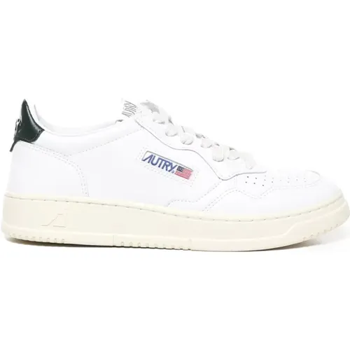 Leather Sneakers with Perforated Tip , male, Sizes: 7 UK, 6 UK - Autry - Modalova