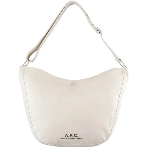 Durable Shoulder Bag with Logo Print , female, Sizes: ONE SIZE - A.p.c. - Modalova