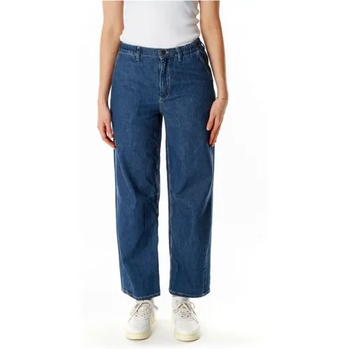 Relaxed Fit Jeans mit elastischem Bund , Damen, Größe: M - American vintage - Modalova