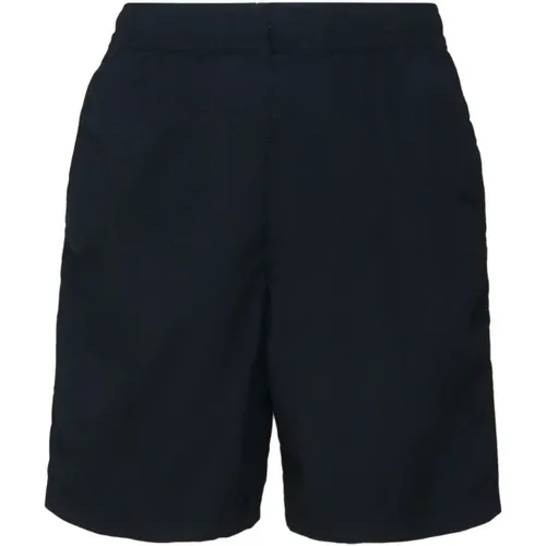 Black Elastic Waist Shorts Made in Italy , male, Sizes: M - Stone Island - Modalova