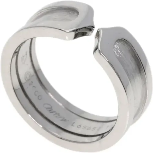 Pre-owned White Gold rings , female, Sizes: ONE SIZE - Cartier Vintage - Modalova