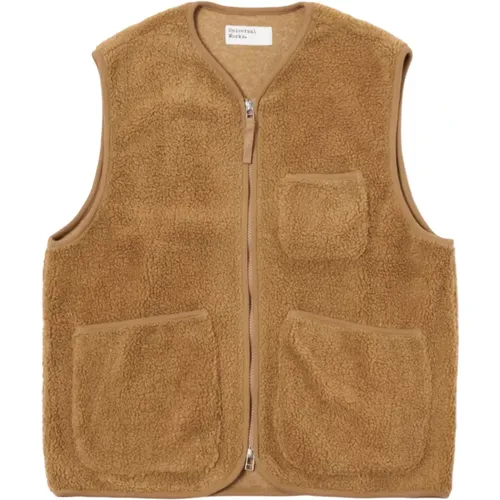 Stone Mountain Fleece Gilet mit Schalkragen , Herren, Größe: L - Universal Works - Modalova