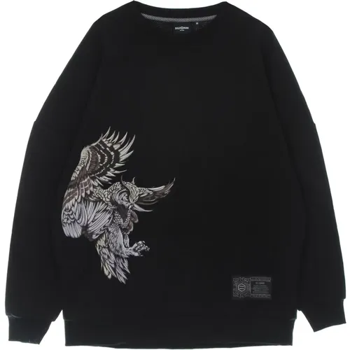 Golden Owl Lightweight Crewneck Sweatshirt , male, Sizes: XL, S, L, M - Dolly Noire - Modalova