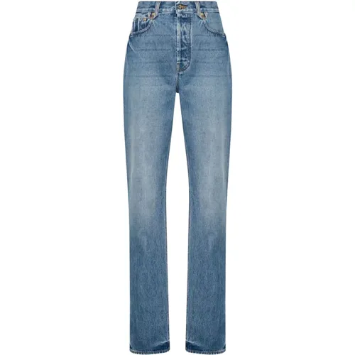 Le de-Nîmes droit straight jeans , female, Sizes: W27 - Jacquemus - Modalova