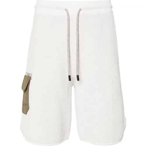 Blended cotton track shorts , male, Sizes: L, S - Sease - Modalova