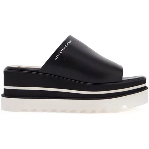 Plateau-Clogs mit Logoband , Damen, Größe: 39 EU - Stella Mccartney - Modalova