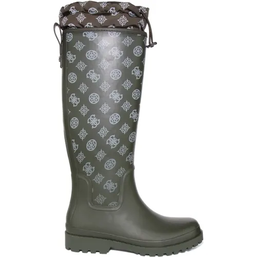 Rainboot Reisa Olive Women , female, Sizes: 5 UK, 6 UK - Guess - Modalova