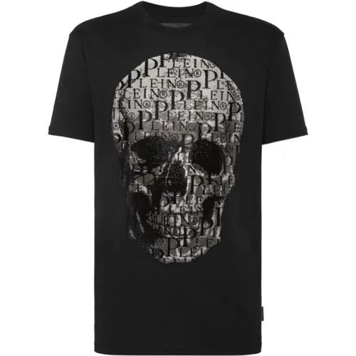 Totenkopf T-Shirt , Herren, Größe: M - Philipp Plein - Modalova