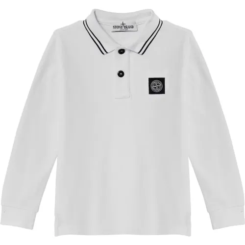 Langarm Polo Shirt , unisex, Größe: 152 CM - Stone Island - Modalova